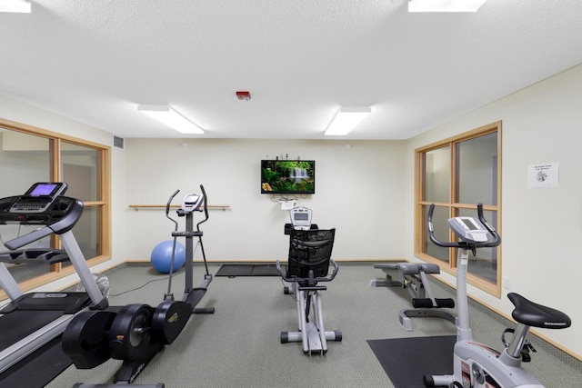 5650 Boone Ave N, New Hope, MN 55428 - workout room with baseboards