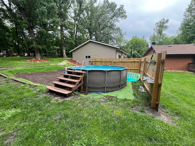 5940 150th Ave NE, New London Twp, MN 56288 - view of yard with a deck and view of scattered trees
