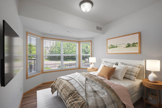9165 Comstock Ln N Unit 106, Maple Grove, MN 55311 - bedroom with multiple windows and wood finished floors
