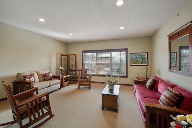 9165 Comstock Ln N Unit 106, Maple Grove, MN 55311 - living room featuring light colored carpet and recessed lighting