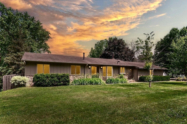 101 Sunset Dr S, Minnetonka, MN 55305 - view of front of home featuring board and batten siding and stone siding