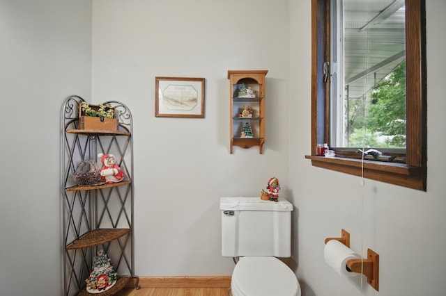 20128 554th St, Concord Twp, MN 55985 - half bathroom with toilet and baseboards