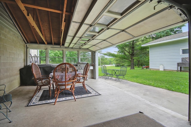 20128 554th St, Concord Twp, MN 55985 - view of patio with outdoor dining space and grilling area