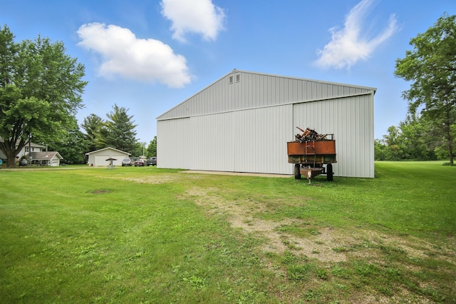 20128 554th St, Concord Twp, MN 55985 - view of pole building featuring a yard