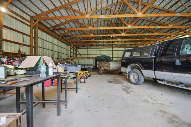 20128 554th St, Concord Twp, MN 55985 - garage with metal wall