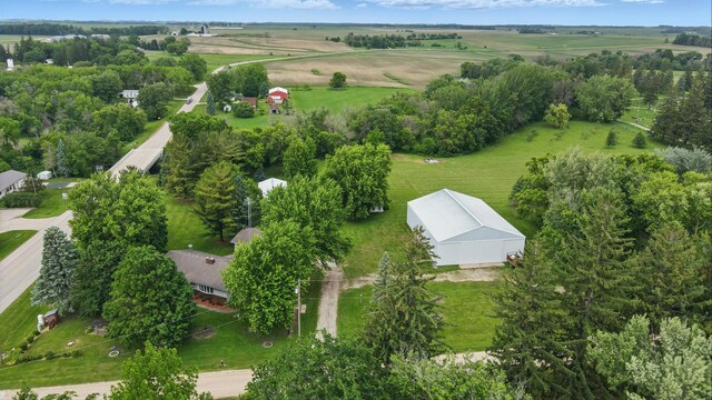 20128 554th St, Concord Twp, MN 55985 - aerial view of property and surrounding area with rural landscape and a tree filled landscape