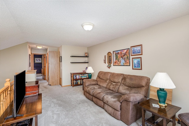 4426 Lakeshore Ter, Eagan, MN 55122 - carpeted living area with a textured ceiling