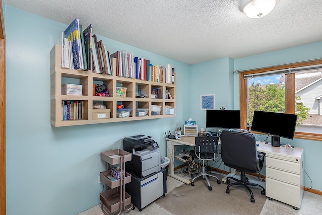 4426 Lakeshore Ter, Eagan, MN 55122 - office area featuring a textured ceiling and light colored carpet