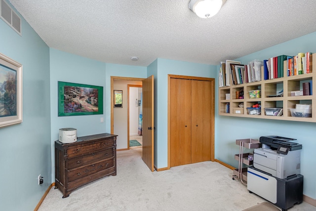 4426 Lakeshore Ter, Eagan, MN 55122 - office featuring a textured ceiling and carpet