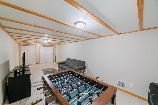 10460 Kismet Isle, Chisago Lake Twp, MN 55013 - rec room with tile patterned flooring