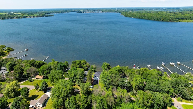 10460 Kismet Isle, Chisago Lake Twp, MN 55013 - bird's eye view of a large body of water