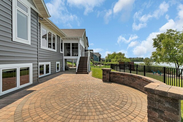 1301 20th Ave S, Sartell, MN 56377 - view of patio / terrace with stairway