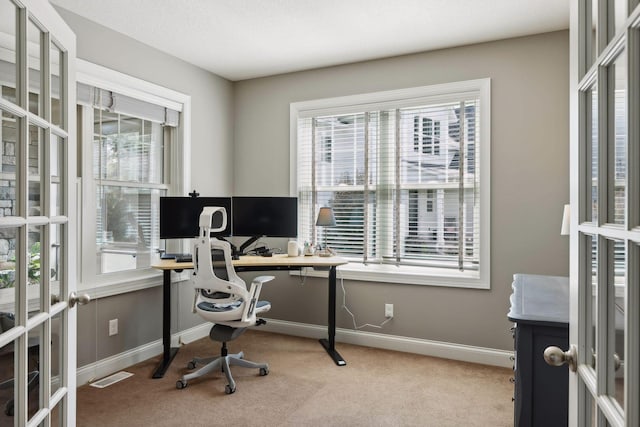 3365 Osgood Way N, Baytown Twp, MN 55082 - office with carpet floors and french doors