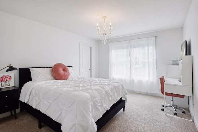 3365 Osgood Way N, Baytown Twp, MN 55082 - carpeted bedroom featuring a chandelier