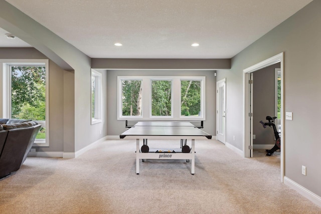 3365 Osgood Way N, Baytown Twp, MN 55082 - rec room featuring carpet flooring, plenty of natural light, and recessed lighting