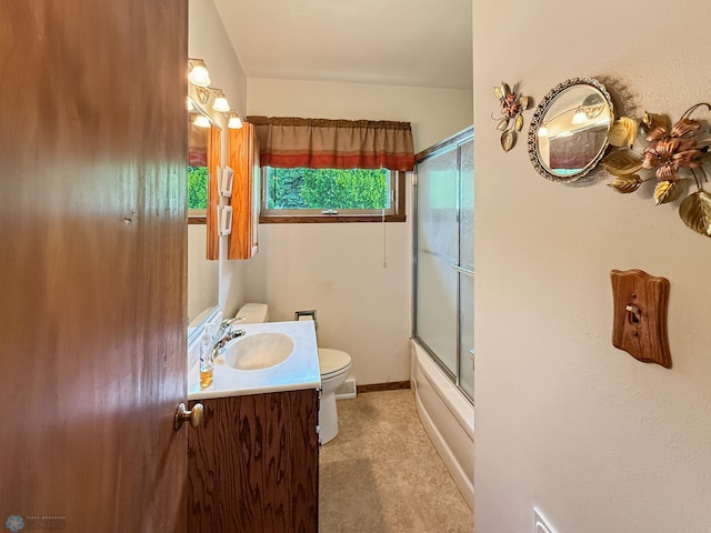 1737 14 1/2 St S, Fargo, ND 58103 - bathroom featuring vanity and combined bath / shower with glass door
