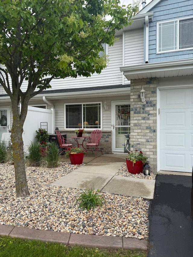 515 Gooseberry Ln, Dundas, MN 55019 - view of patio with a garage
