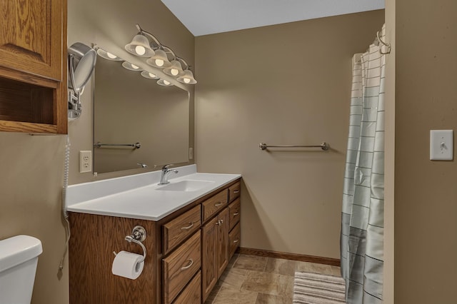 1213 4 1/2 Ave N, Sauk Rapids, MN 56379 - bathroom with vanity and curtained shower