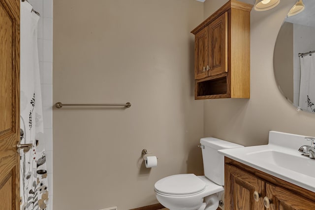 1213 4 1/2 Ave N, Sauk Rapids, MN 56379 - full bath with vanity and a shower with curtain