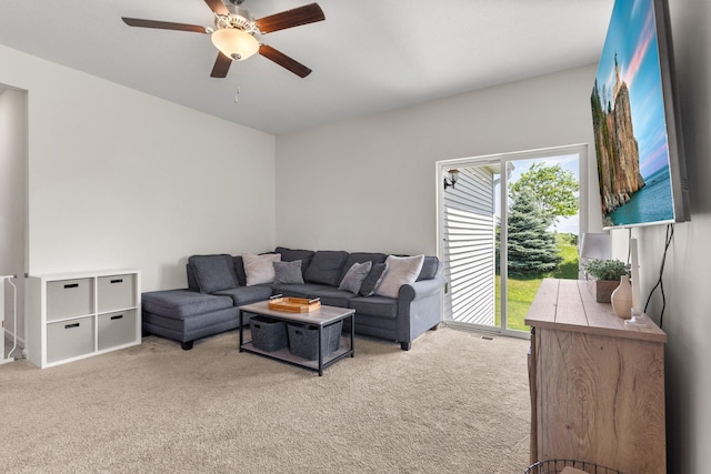256 16th Ave SE, Lonsdale, MN 55046 - living room with carpet, plenty of natural light, and a ceiling fan