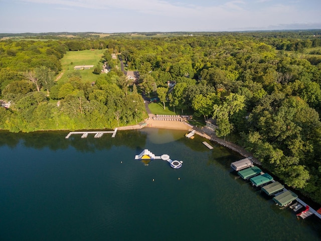 30424 410th Street Unit 4 (Share 3) - Cic #65, Dent, MN 56528 - aerial view of property's location featuring a forest and a large body of water