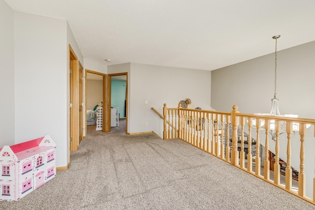 18250 221st Ave NW, Big Lake, MN 55309 - corridor featuring carpet floors and an upstairs landing