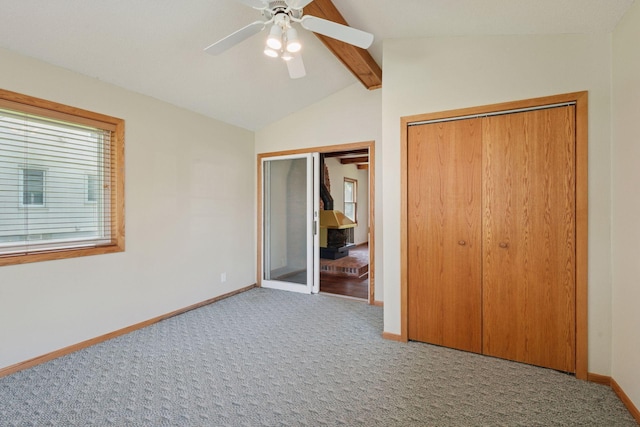 7507 Blaisdell Ave, Richfield, MN 55423 - unfurnished bedroom featuring carpet floors, multiple closets, and ceiling fan