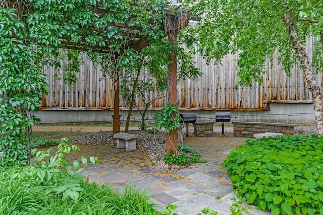 4107 Scott Ave N, Robbinsdale, MN 55422 - view of patio featuring a pergola