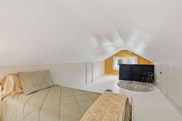 5321 39th Ave S, Minneapolis, MN 55417 - bedroom with lofted ceiling and wood finished floors