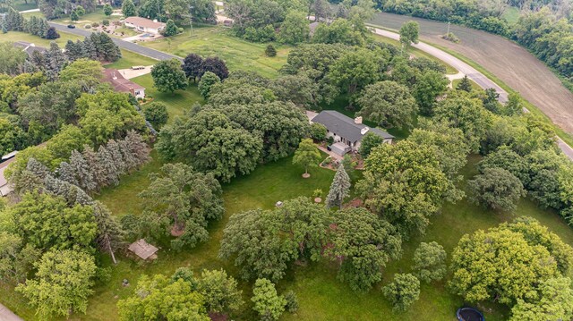 25 Conway Ct SE, Rochester Twp, MN 55904 - aerial view of property's location with a tree filled landscape