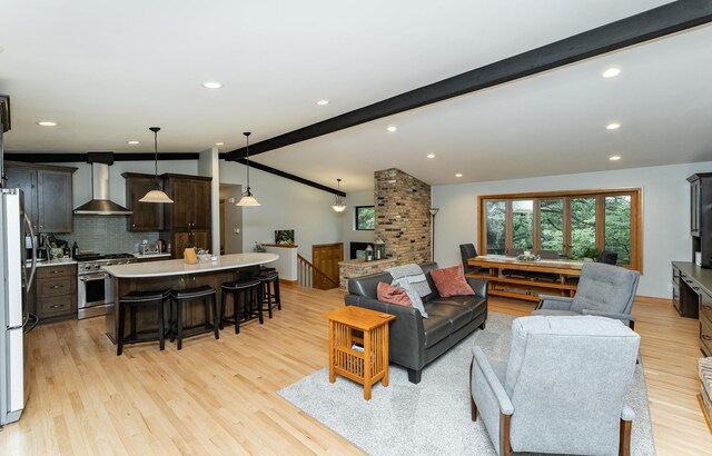 25 Conway Ct SE, Rochester Twp, MN 55904 - living area with light wood-type flooring and recessed lighting