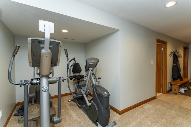 25 Conway Ct SE, Rochester Twp, MN 55904 - workout area featuring carpet floors and recessed lighting