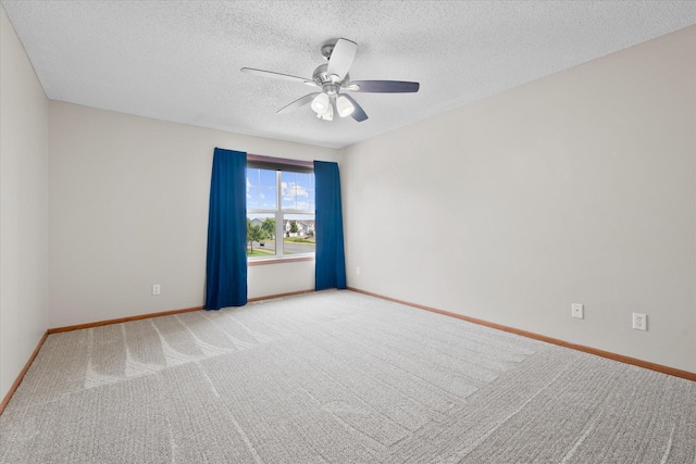 25634 3rd St W, Zimmerman, MN 55398 - unfurnished room featuring ceiling fan, a textured ceiling, and light carpet