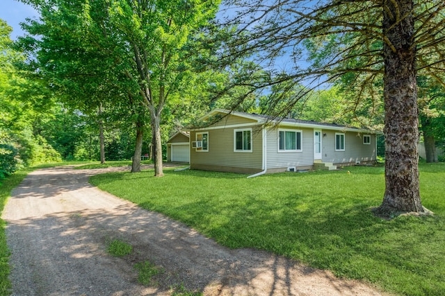 10014 Saint Croix Trl, North Branch, MN 55056 - single story home featuring driveway, a front lawn, and an attached garage