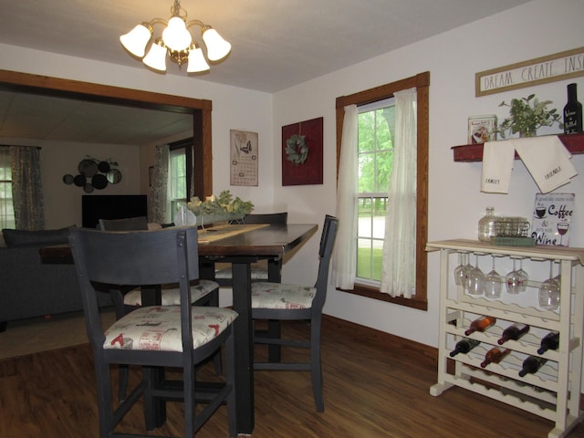 401 St Paul Ave, Fulda, MN 56131 - dining space with a chandelier and wood finished floors