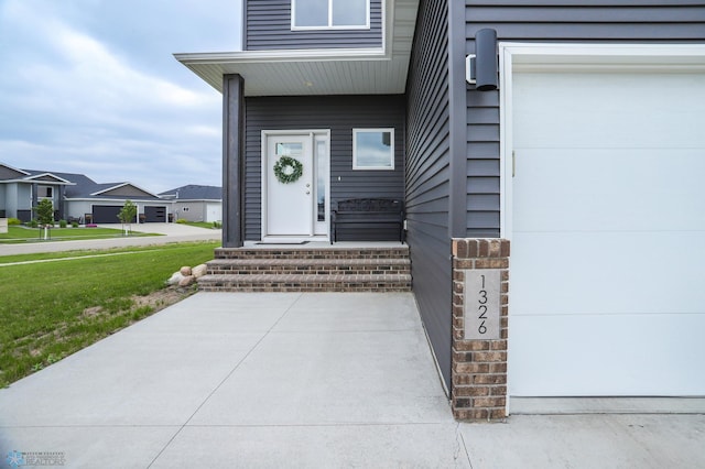 1326 Commander Dr W, West Fargo, ND 58078 - doorway to property with a yard and a residential view