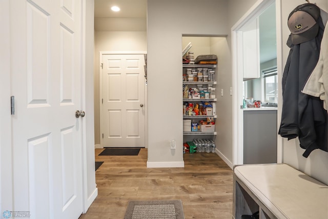 1326 Commander Dr W, West Fargo, ND 58078 - mudroom featuring light wood finished floors and recessed lighting