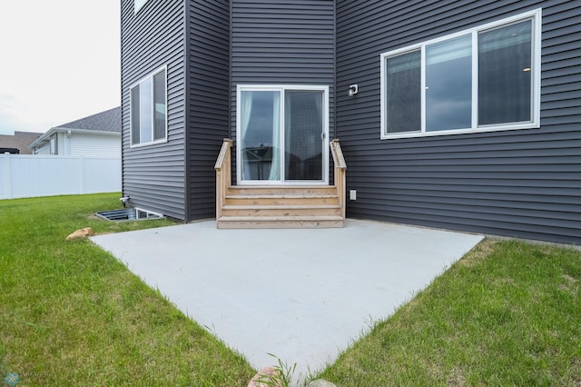 1326 Commander Dr W, West Fargo, ND 58078 - view of patio / terrace featuring entry steps