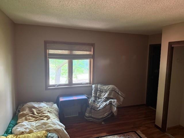20430 Rhoda Ave, Ravenna Twp, MN 55089 - living area featuring a textured ceiling and wood finished floors