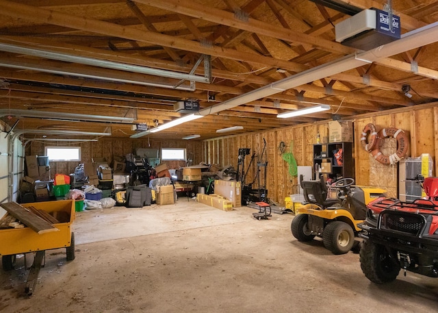 9777 Gruhlke Rd, Summit Twp, WI 54836 - garage with a garage door opener