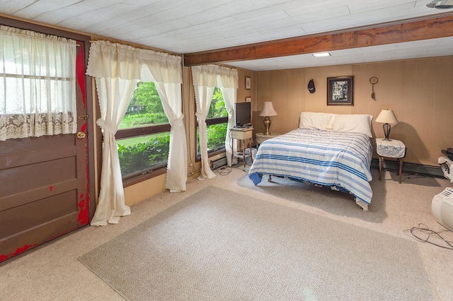 bedroom featuring carpet flooring