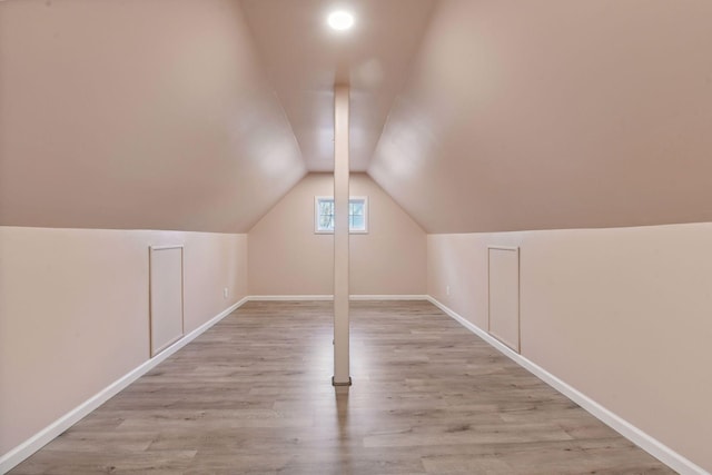 4022 Hillcrest Rd, Deephaven, MN 55391 - additional living space with light wood-style floors and vaulted ceiling