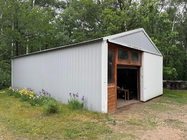 42863 270th St, Malung Twp, MN 56751 - view of outbuilding with view of wooded area