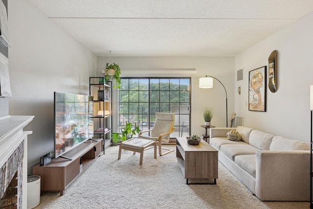 6710 Vernon Ave S Unit 316, Edina, MN 55436 - living room featuring a fireplace and carpet