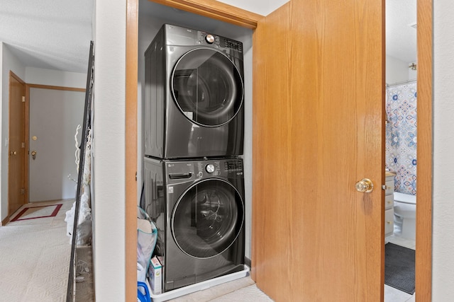 119 Morningside Dr NE, Hutchinson, MN 55350 - laundry room with estacked washer and dryer