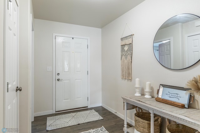 7339 21st St S, Fargo, ND 58104 - foyer with dark wood-style floors and baseboards