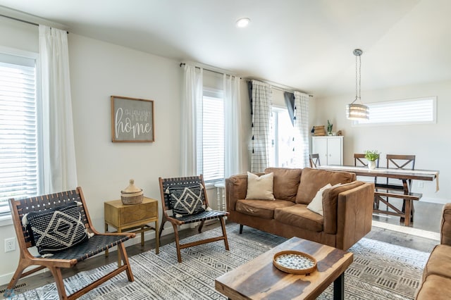 7339 21st St S, Fargo, ND 58104 - living area featuring light wood finished floors and recessed lighting