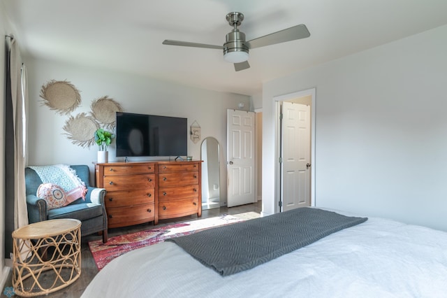 7339 21st St S, Fargo, ND 58104 - bedroom featuring ceiling fan and wood finished floors