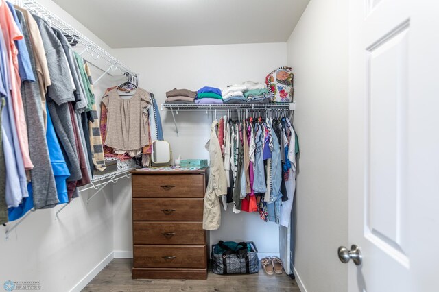 7339 21st St S, Fargo, ND 58104 - walk in closet featuring wood finished floors