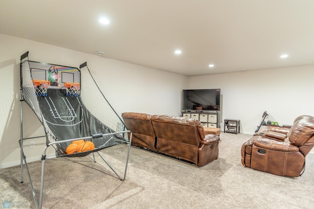 7339 21st St S, Fargo, ND 58104 - carpeted living area with recessed lighting